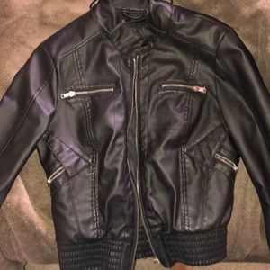 Faux Leather Jacket